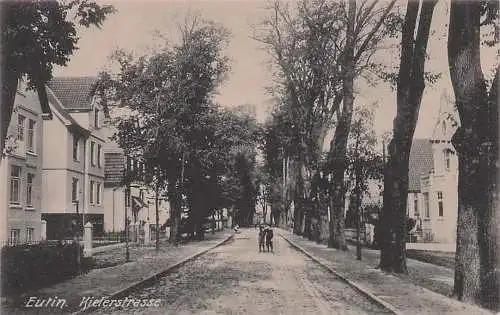 alte orig. AK Eutin Kinder in der Kielerstrasse 1912 Vorkrieg