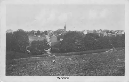 alte orig. AK Merscheid b Solingen Gräfrath Ohligs Kinder am Stadtrand Vorkrieg