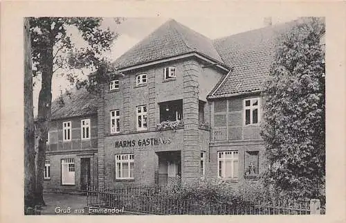 alte orig. AK Emmendorf b Bevensen Ebstorf Uelzen Gasthaus Harms 1954