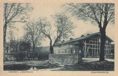 alte orig. AK Uetzdorf Ützdorf Liepnitzsee b Wandlitz Schorfheide Jugendherberge Vorkrieg