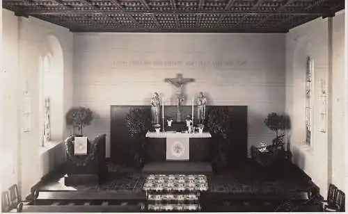 alte orig. AK Göhren Rügen Kirche Innenansicht Altar Vorkrieg