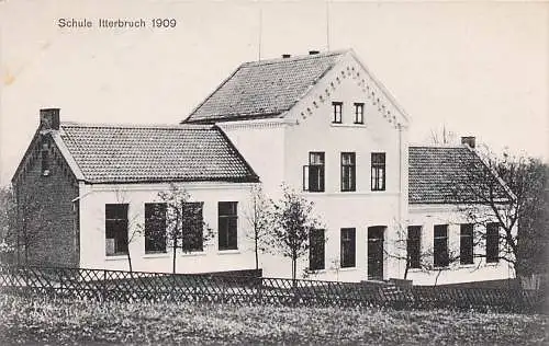 alte orig. AK Itterbruch b Eschbach Ohligs Solingen Gräfrath Schule 1909 Vorkrieg