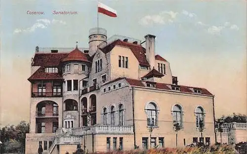 alte orig. AK Coserow Koserow a. Usedom b Zempin Loddin Nahaufnahme Sanatorium Vorkrieg