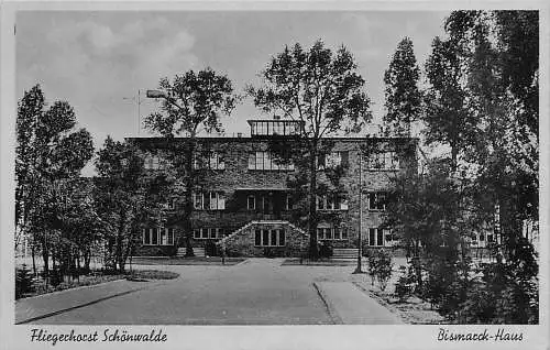 alte orig. AK Schönwalde b Pausin Nauen Havelland Fliegerhorst Flugplatz Bismarck- Haus 30er J. Vorkrieg