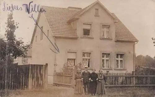 alte orig. AK Freienhagen b Liebenwalde Neuholland Liebenberg Nassenheide Hertefeld Haus Dorfstrasse Nr. 38 Villa Sieke Familie 1919 Vorkrieg