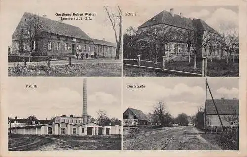 alte orig. AK Hammerstadt b Rietschen Viereichen Linda Neuliebel Boxberg Niesky Weisswasser Oberlausitz Fabrik Gasthaus R. Walter Schule 1940 Vorkrieg