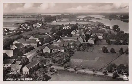 alte orig. AK Zabelsdorf b Zehdenick Templin Wentowsee Fischerwall Gransee Luftbild Fliegeraufnahme Häuser 30er J. Vorkrieg