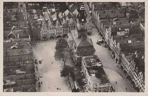 alte orig. AK Hirschberg Jelenia Góra Schlesien Schneegrube Riesengebirge Luftbild Flugzeug 1930 Vorkrieg