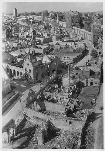 altes orig. Echtphoto Rothenburg o. d. Tauber b Nürnberg Ansicht der Kriegsschäden 1949