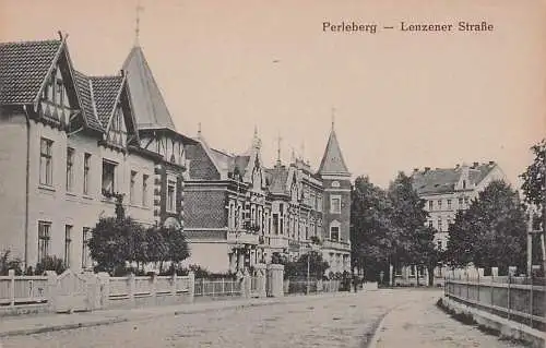 alte orig. AK Perleberg Prignitz Bad Wilsnack Plattenburg Wittenberge Rühstedt Karstädt Lenzener Strasse Vorkrieg