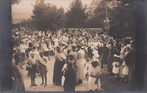 alte orig. AK Bergen a. Rügen Echt Photo- AK Gruss vom Kinderfest Vorkrieg Verlag Lichtbildkunst Dr. Schneider Bergen (Rügen)