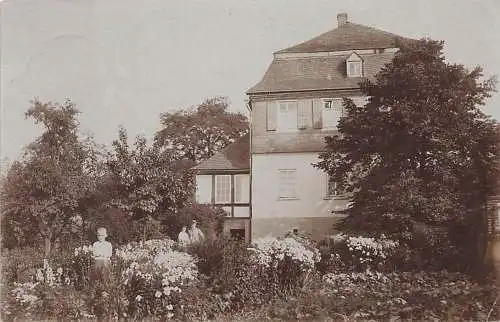alte orig. AK Kirchen Sieg b Wehbach Freusburg Betzdorf Altenkirchen Mudersbach Siegen Katzwinkel Kind Familie Wohnhaus Echt Photo-AK 1930 Vorkrieg