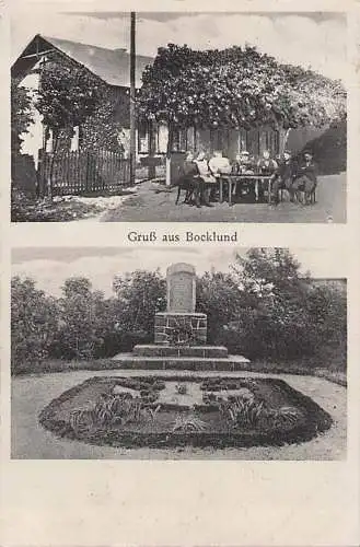 seltene alte orig. AK Boklund Bocklund b Owschlag Kropp Tetenhusen Jagel Brekendorf Ahlefeld Lottorf Duvenstedt Gasthof Krug zum grünen Kranze A. Eichner Denkmal 1931 Vorkrieg