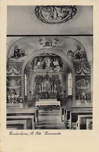 alte orig. AK Zinnowitz Ostseebad b Mölschow Zempin Koserow Wolgast Heringsdorf Innenansicht Kirche Kapelle Kinderheim St. Otto Vorkrieg