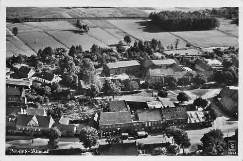 alte orig. AK Jävenitz b Gardelegen Altmark Letzlingen Hottendorf Zienau Hemstedt Fliegerfoto Flugzeugaufnahme Luftbild Häuser 1937 Vorkrieg