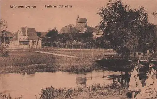 alte orig. AK Lychen b Fürstenberg Havel Templin Gransee Kinder am Cohrs- Stift Vorkrieg Verlag J. Goldiner Berlin