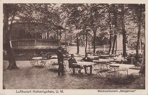 alte orig. AK Lychen Hohenlychen b Fürstenberg Havel Templin Gransee Waldrestaurant Sängerlust W. Pasternacki 1932 Vorkrieg Verlag E. Schulz in Lychen