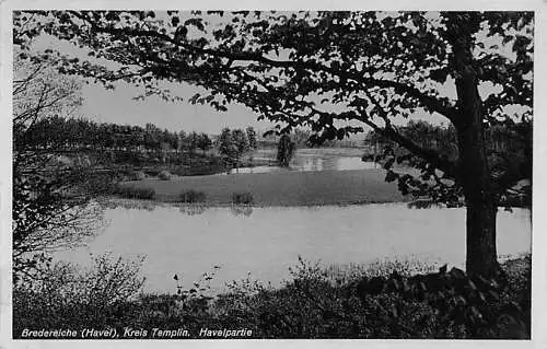 alte orig. AK Bredereiche b Fürstenberg Havel Lychen Templin Gransee Havelpartie 1938 Vorkrieg Verlag K. Fleisch