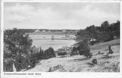 alte orig. AK Groß Born b Neustettin Linde Borne Sulinowo Pommern Westpreussen Truppenübungsplatz Wehrmacht 1938 Vorkrieg