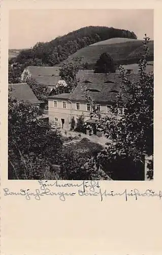 alte orig. AK Ober- Steinseifersdorf Rościszów b Reichenbach a. Eulengebirge Peterswaldau Pieszyce Hohe Eule Schlesien Landjahrlager Hinteransicht 30er Jahre Vorkrieg