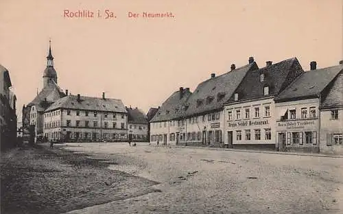 alte orig. AK Rochlitz b Zettlitz Geithain Colditz Königsfeld Wechselburg Neumarkt mit Tischlerei Emil Schneider Vorkrieg