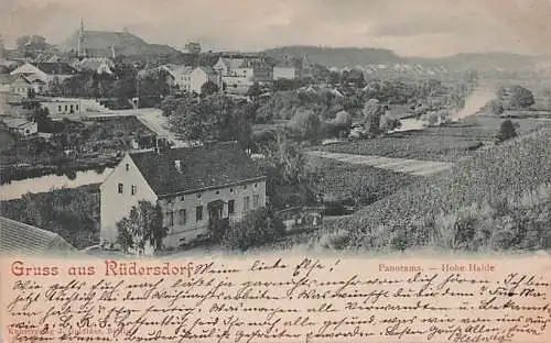 alte orig. AK Rüdersdorf Kalkberge b Woltersdorf Erkner Panorama Hohe Halde Haus 1900 Vorkrieg