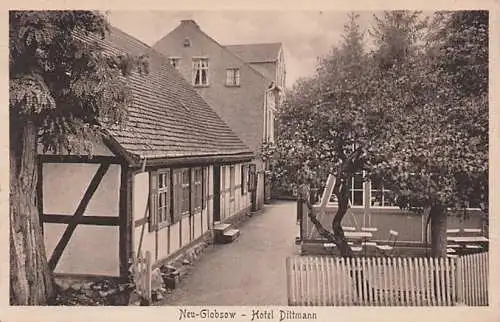 alte orig. AK Neu Globsow Neuglobsow b Fürstenberg Havel Stechlin Rheinsberg Lychen Hotel Dittmann Vorkrieg Verlag P. Fielitz Fürstenberg Havel