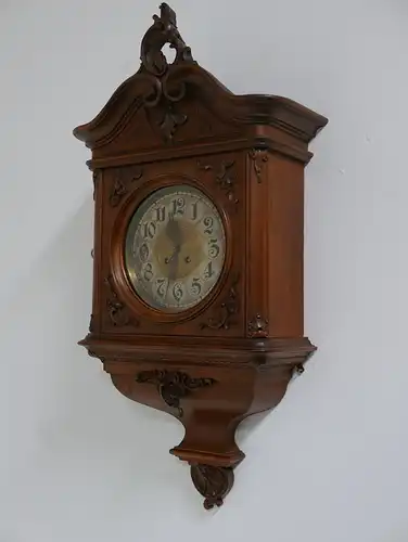 4120D-Pfeiferl Barock Wanduhr-Uhr-ORIGINAL Pfeiferl Barock-Wanduhr-Pendeluhr-Uhr