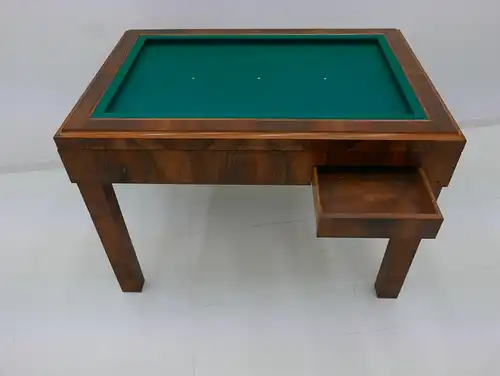 2945-Spieletisch-Art Deco Spieltisch-Tisch-Pokertisch-Würfeltisch-Art Deco Tisch