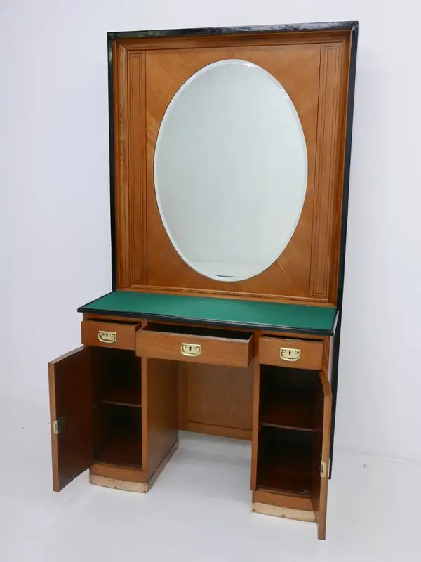 4507-Art Deco Schminktisch-Psyche-Jugendstil-Frisierkommode-Art Deco-Schminktisc 3