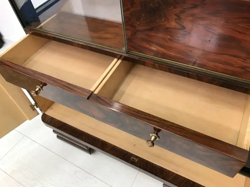 Art Deco Vitrine-Vitrine-Büchervitrine-Art Deco-Glasvitrine-Art Deco Vitrine 10