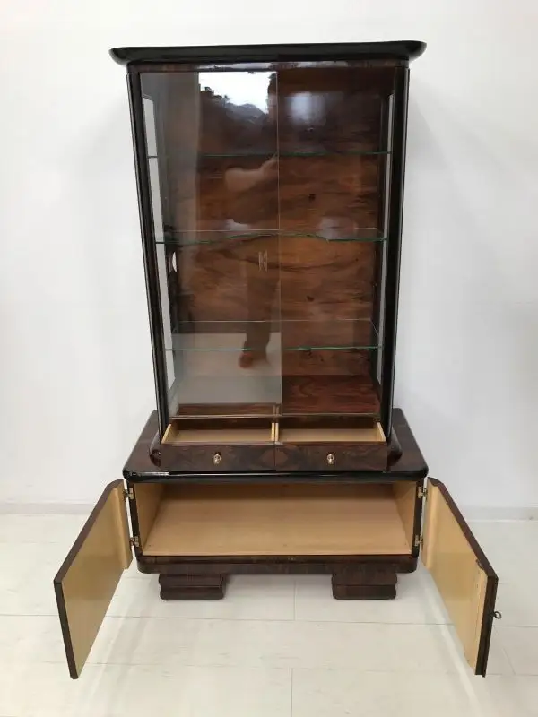 Art Deco Vitrine-Vitrine-Büchervitrine-Art Deco-Glasvitrine-Art Deco Vitrine 11