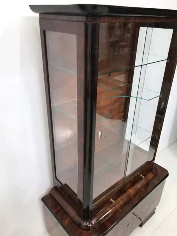 Art Deco Vitrine-Vitrine-Büchervitrine-Art Deco-Glasvitrine-Art Deco Vitrine 3