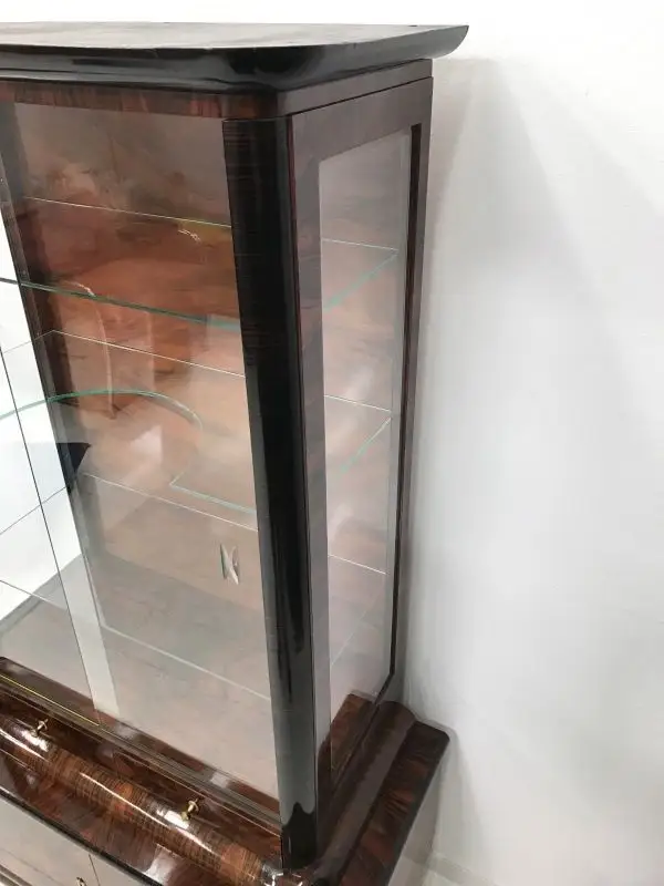 Art Deco Vitrine-Vitrine-Büchervitrine-Art Deco-Glasvitrine-Art Deco Vitrine 7