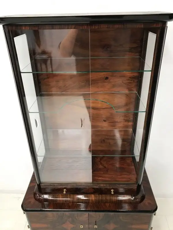 Art Deco Vitrine-Vitrine-Büchervitrine-Art Deco-Glasvitrine-Art Deco Vitrine 9