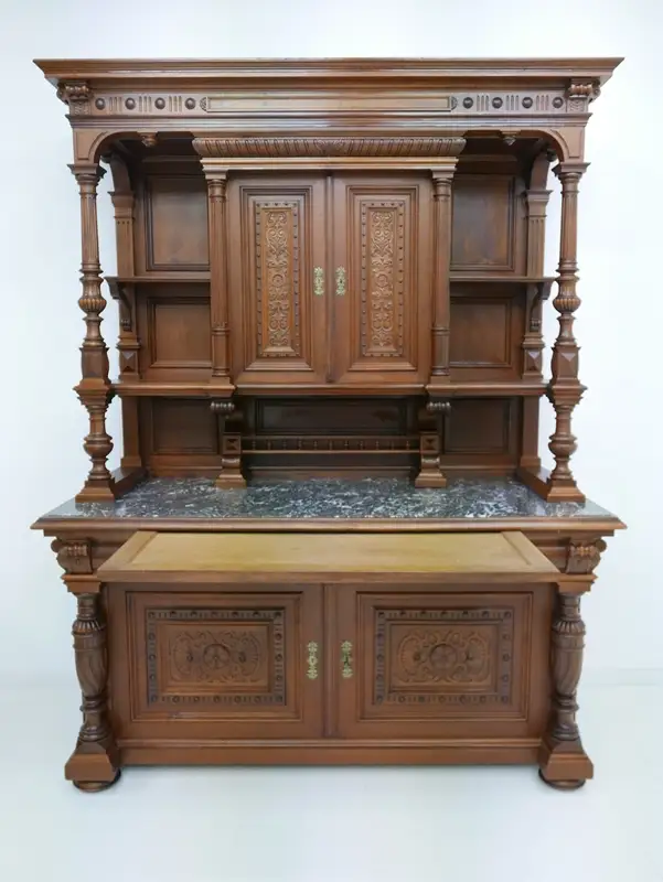 4938-Historismuskredenz-Anrichte-Gründerzeit-Buffet-Kredenz-Historismus-Gründerz 0