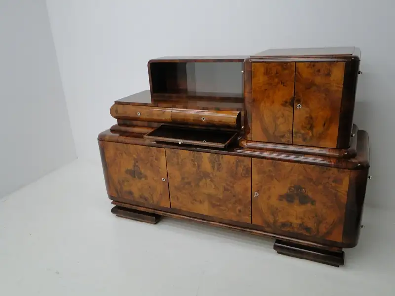 2967-Art Deco Anrichte-Buffet-Art Deco-Kredenz-halbhohe Anrichte-Art Deco Buffet 4