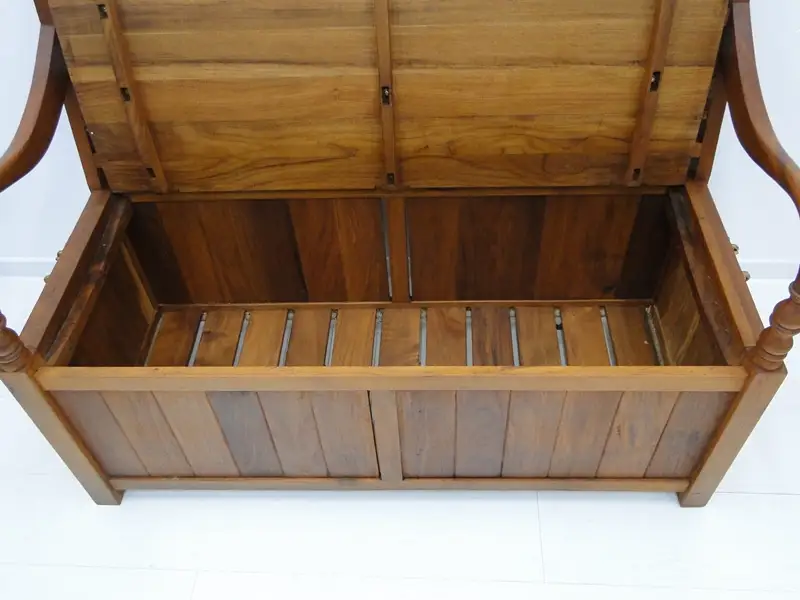 5090D-Truhenbank-Truhe-Schatztruhe-Sitzbank-Holzbank-Truhe-Bank-Sitzmöbel- 4