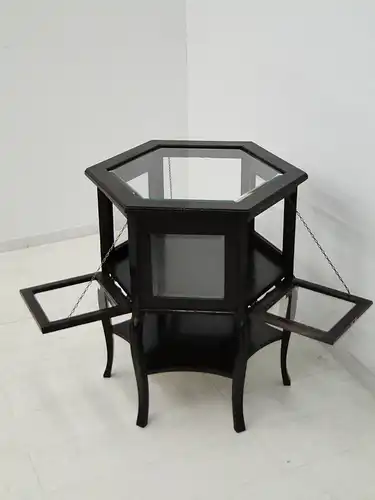 2112-Vitrinen-Vitrinentisch-Glasvitrine-Beistelltisch-Tisch-Schaukasten-Schaukas