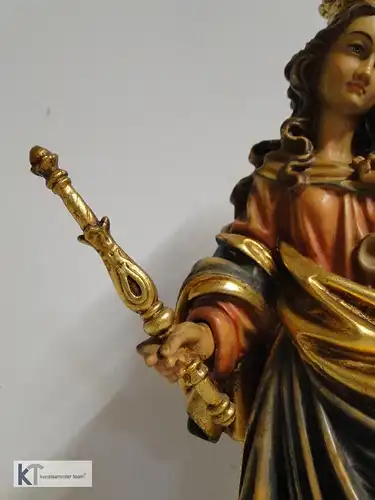 5353D-Holzfigur-hangeschnitze Figur-Heiligenfigur-geschnitzt-Vollholz Figur