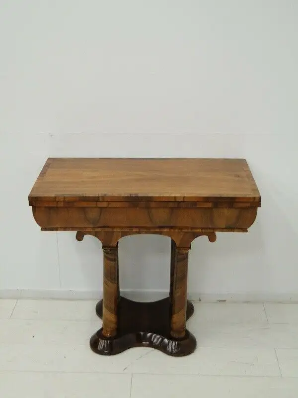 3053D-ORIGINAL Biedermeier-Spieltisch-Konsole-Biedermeier-Konsolentisch-Spieltis 2