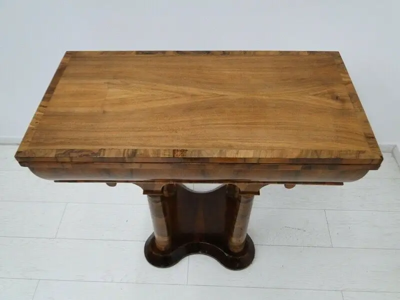 3053D-ORIGINAL Biedermeier-Spieltisch-Konsole-Biedermeier-Konsolentisch-Spieltis 3