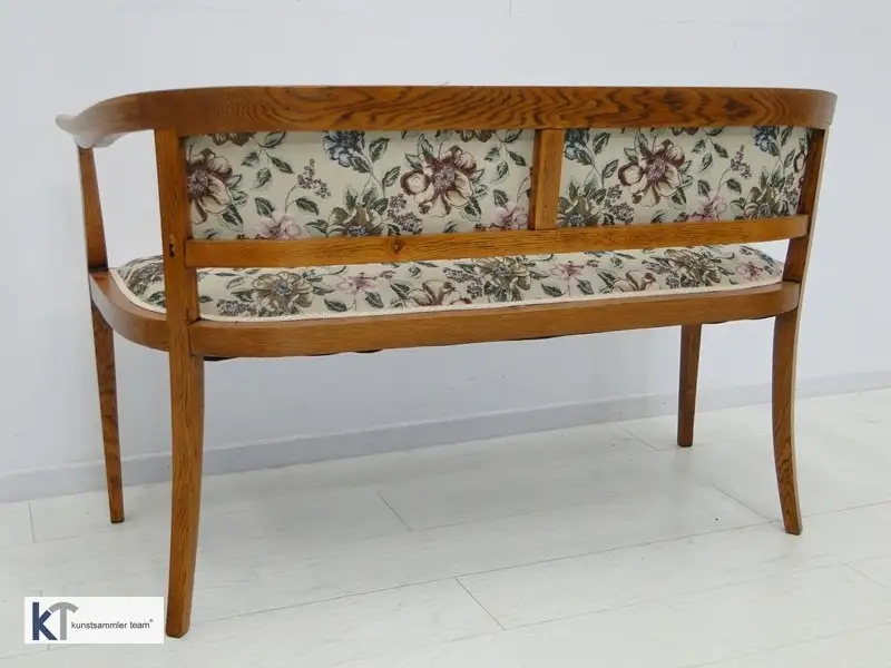 5437-Jugendstil Bank-Sofa-Couch-Sitzbank-Sitzmöbel-Polstermöbel-Jugendstil Bank- 4