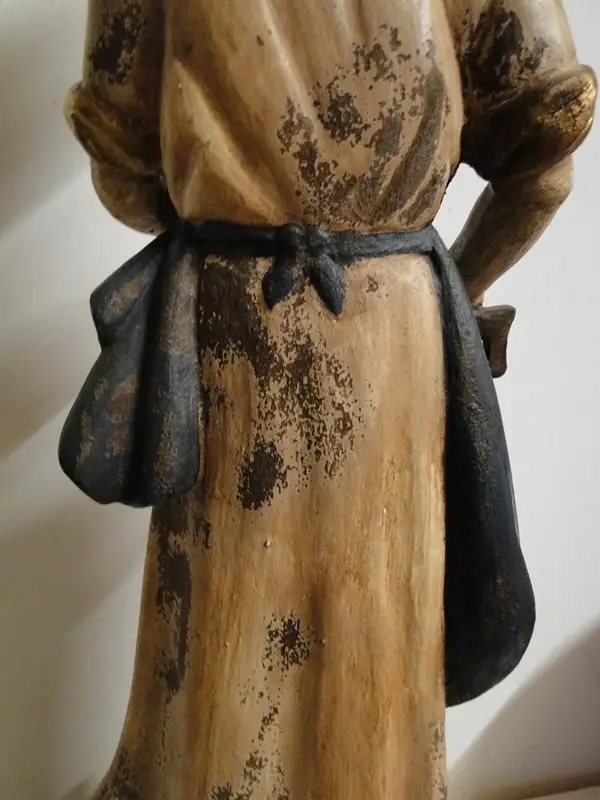 4546-Heiligenfigur-Holzfigur-geschnitzte Figur-Heiliger Josef-Figur-Holzarbeit- 8