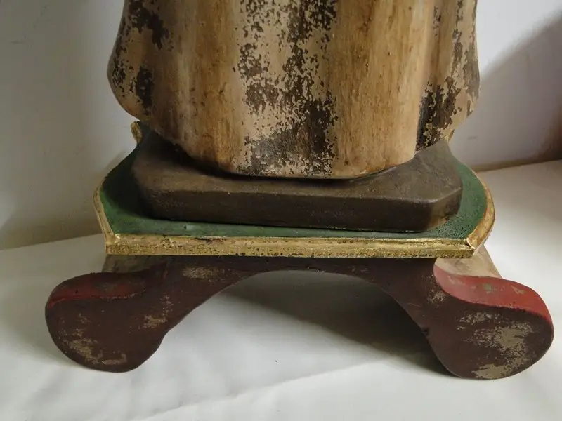 4546-Heiligenfigur-Holzfigur-geschnitzte Figur-Heiliger Josef-Figur-Holzarbeit- 9