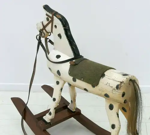 4703D-altes Holzschaukelpferd-Kinderspielzeug-Schaukelpferd-Holz-Pferd