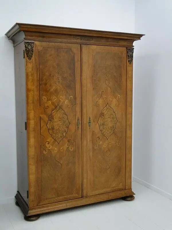 2743D-Barockstilschrank-Kleiderkasten-Schrank-Barockstil um 1920-Kleiderschrank- 1