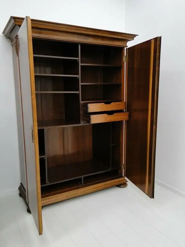 2743D-Barockstilschrank-Kleiderkasten-Schrank-Barockstil um 1920-Kleiderschrank- 6