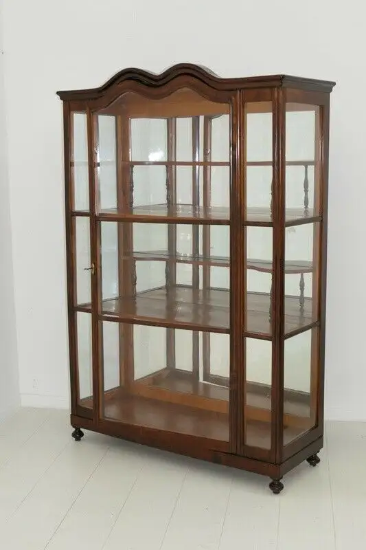 6005-Spätbiedermeiervitrine-Vitrine-Biedermeier-Vitrinenschrank-Glasvitrine-1860 0