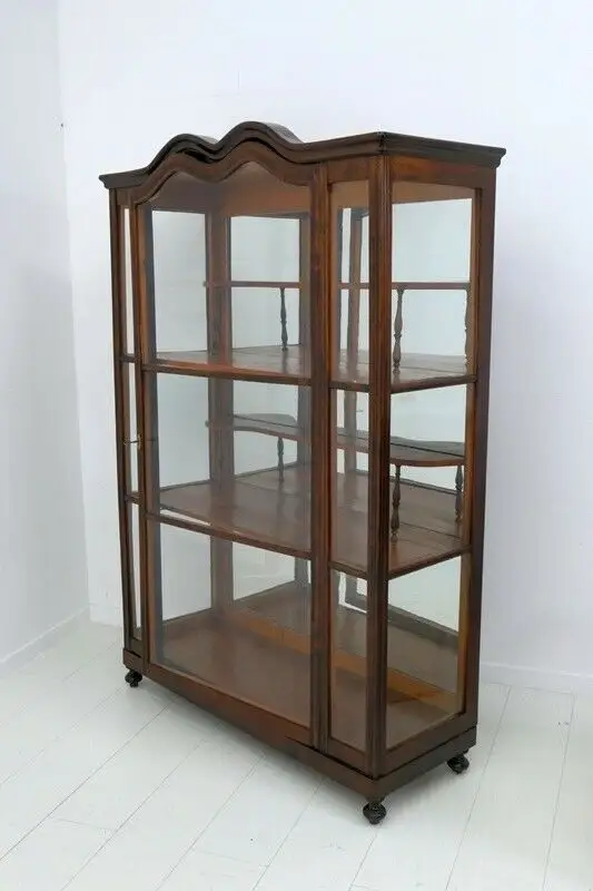 6005-Spätbiedermeiervitrine-Vitrine-Biedermeier-Vitrinenschrank-Glasvitrine-1860 6